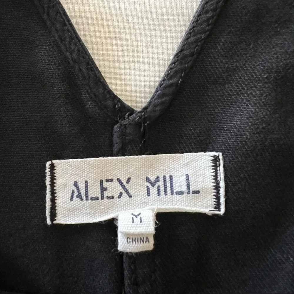 Alex Mill Ollie Overall in Recycled Denim Black - Picture 9 of 16